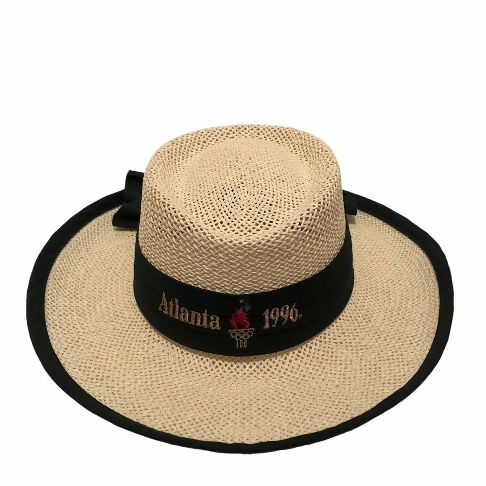 𝅺Vintage 1996 Atlanta Olympics Straw Hat Men Women
